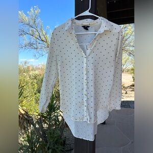 Diamond Print Sheer shirt